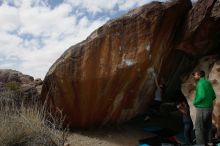 Bouldering in Hueco Tanks on 02/22/2019 with Blue Lizard Climbing and Yoga

Filename: SRM_20190222_1349540.jpg
Aperture: f/7.1
Shutter Speed: 1/250
Body: Canon EOS-1D Mark II
Lens: Canon EF 16-35mm f/2.8 L