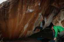 Bouldering in Hueco Tanks on 02/22/2019 with Blue Lizard Climbing and Yoga

Filename: SRM_20190222_1349580.jpg
Aperture: f/7.1
Shutter Speed: 1/250
Body: Canon EOS-1D Mark II
Lens: Canon EF 16-35mm f/2.8 L