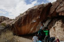 Bouldering in Hueco Tanks on 02/22/2019 with Blue Lizard Climbing and Yoga

Filename: SRM_20190222_1355060.jpg
Aperture: f/7.1
Shutter Speed: 1/250
Body: Canon EOS-1D Mark II
Lens: Canon EF 16-35mm f/2.8 L