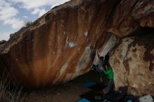 Bouldering in Hueco Tanks on 02/22/2019 with Blue Lizard Climbing and Yoga

Filename: SRM_20190222_1403050.jpg
Aperture: f/7.1
Shutter Speed: 1/320
Body: Canon EOS-1D Mark II
Lens: Canon EF 16-35mm f/2.8 L