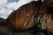 Bouldering in Hueco Tanks on 02/22/2019 with Blue Lizard Climbing and Yoga

Filename: SRM_20190222_1403110.jpg
Aperture: f/7.1
Shutter Speed: 1/320
Body: Canon EOS-1D Mark II
Lens: Canon EF 16-35mm f/2.8 L