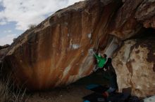 Bouldering in Hueco Tanks on 02/22/2019 with Blue Lizard Climbing and Yoga

Filename: SRM_20190222_1405490.jpg
Aperture: f/7.1
Shutter Speed: 1/320
Body: Canon EOS-1D Mark II
Lens: Canon EF 16-35mm f/2.8 L