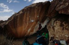 Bouldering in Hueco Tanks on 02/22/2019 with Blue Lizard Climbing and Yoga

Filename: SRM_20190222_1421080.jpg
Aperture: f/7.1
Shutter Speed: 1/320
Body: Canon EOS-1D Mark II
Lens: Canon EF 16-35mm f/2.8 L