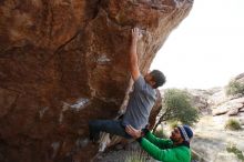Bouldering in Hueco Tanks on 02/22/2019 with Blue Lizard Climbing and Yoga

Filename: SRM_20190222_1500160.jpg
Aperture: f/9.0
Shutter Speed: 1/250
Body: Canon EOS-1D Mark II
Lens: Canon EF 16-35mm f/2.8 L