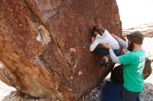 Bouldering in Hueco Tanks on 02/22/2019 with Blue Lizard Climbing and Yoga

Filename: SRM_20190222_1505310.jpg
Aperture: f/5.0
Shutter Speed: 1/250
Body: Canon EOS-1D Mark II
Lens: Canon EF 16-35mm f/2.8 L