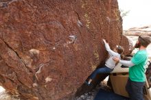 Bouldering in Hueco Tanks on 02/22/2019 with Blue Lizard Climbing and Yoga

Filename: SRM_20190222_1515270.jpg
Aperture: f/5.0
Shutter Speed: 1/250
Body: Canon EOS-1D Mark II
Lens: Canon EF 16-35mm f/2.8 L