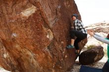 Bouldering in Hueco Tanks on 02/22/2019 with Blue Lizard Climbing and Yoga

Filename: SRM_20190222_1521110.jpg
Aperture: f/7.1
Shutter Speed: 1/250
Body: Canon EOS-1D Mark II
Lens: Canon EF 16-35mm f/2.8 L