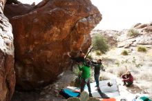 Bouldering in Hueco Tanks on 02/22/2019 with Blue Lizard Climbing and Yoga

Filename: SRM_20190222_1527500.jpg
Aperture: f/7.1
Shutter Speed: 1/250
Body: Canon EOS-1D Mark II
Lens: Canon EF 16-35mm f/2.8 L