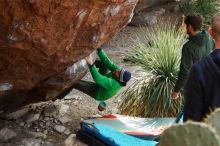 Bouldering in Hueco Tanks on 02/22/2019 with Blue Lizard Climbing and Yoga

Filename: SRM_20190222_1531340.jpg
Aperture: f/5.6
Shutter Speed: 1/250
Body: Canon EOS-1D Mark II
Lens: Canon EF 50mm f/1.8 II