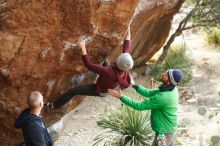 Bouldering in Hueco Tanks on 02/22/2019 with Blue Lizard Climbing and Yoga

Filename: SRM_20190222_1537040.jpg
Aperture: f/4.0
Shutter Speed: 1/320
Body: Canon EOS-1D Mark II
Lens: Canon EF 50mm f/1.8 II