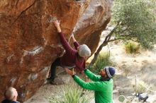 Bouldering in Hueco Tanks on 02/22/2019 with Blue Lizard Climbing and Yoga

Filename: SRM_20190222_1537130.jpg
Aperture: f/4.0
Shutter Speed: 1/500
Body: Canon EOS-1D Mark II
Lens: Canon EF 50mm f/1.8 II