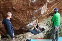 Bouldering in Hueco Tanks on 02/22/2019 with Blue Lizard Climbing and Yoga

Filename: SRM_20190222_1541520.jpg
Aperture: f/4.0
Shutter Speed: 1/320
Body: Canon EOS-1D Mark II
Lens: Canon EF 50mm f/1.8 II