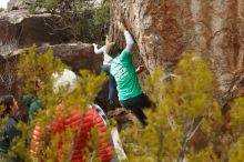 Bouldering in Hueco Tanks on 02/22/2019 with Blue Lizard Climbing and Yoga

Filename: SRM_20190222_1548590.jpg
Aperture: f/4.0
Shutter Speed: 1/800
Body: Canon EOS-1D Mark II
Lens: Canon EF 50mm f/1.8 II