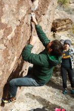 Bouldering in Hueco Tanks on 02/22/2019 with Blue Lizard Climbing and Yoga

Filename: SRM_20190222_1549310.jpg
Aperture: f/4.0
Shutter Speed: 1/2500
Body: Canon EOS-1D Mark II
Lens: Canon EF 50mm f/1.8 II