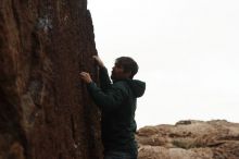 Bouldering in Hueco Tanks on 02/22/2019 with Blue Lizard Climbing and Yoga

Filename: SRM_20190222_1602320.jpg
Aperture: f/4.0
Shutter Speed: 1/1600
Body: Canon EOS-1D Mark II
Lens: Canon EF 50mm f/1.8 II