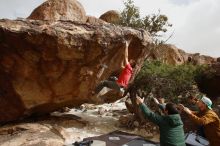 Bouldering in Hueco Tanks on 02/22/2019 with Blue Lizard Climbing and Yoga

Filename: SRM_20190222_1634240.jpg
Aperture: f/5.6
Shutter Speed: 1/500
Body: Canon EOS-1D Mark II
Lens: Canon EF 16-35mm f/2.8 L