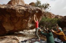 Bouldering in Hueco Tanks on 02/22/2019 with Blue Lizard Climbing and Yoga

Filename: SRM_20190222_1634260.jpg
Aperture: f/5.6
Shutter Speed: 1/640
Body: Canon EOS-1D Mark II
Lens: Canon EF 16-35mm f/2.8 L