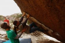 Bouldering in Hueco Tanks on 02/22/2019 with Blue Lizard Climbing and Yoga

Filename: SRM_20190222_1641030.jpg
Aperture: f/5.6
Shutter Speed: 1/250
Body: Canon EOS-1D Mark II
Lens: Canon EF 16-35mm f/2.8 L