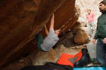 Bouldering in Hueco Tanks on 02/22/2019 with Blue Lizard Climbing and Yoga

Filename: SRM_20190222_1645450.jpg
Aperture: f/4.5
Shutter Speed: 1/400
Body: Canon EOS-1D Mark II
Lens: Canon EF 16-35mm f/2.8 L