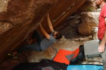 Bouldering in Hueco Tanks on 02/22/2019 with Blue Lizard Climbing and Yoga

Filename: SRM_20190222_1649480.jpg
Aperture: f/5.0
Shutter Speed: 1/400
Body: Canon EOS-1D Mark II
Lens: Canon EF 16-35mm f/2.8 L