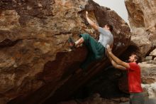 Bouldering in Hueco Tanks on 02/22/2019 with Blue Lizard Climbing and Yoga

Filename: SRM_20190222_1650420.jpg
Aperture: f/5.0
Shutter Speed: 1/1250
Body: Canon EOS-1D Mark II
Lens: Canon EF 16-35mm f/2.8 L