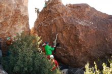 Bouldering in Hueco Tanks on 02/24/2019 with Blue Lizard Climbing and Yoga

Filename: SRM_20190224_1027240.jpg
Aperture: f/5.6
Shutter Speed: 1/250
Body: Canon EOS-1D Mark II
Lens: Canon EF 16-35mm f/2.8 L