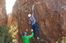 Bouldering in Hueco Tanks on 02/24/2019 with Blue Lizard Climbing and Yoga

Filename: SRM_20190224_1034420.jpg
Aperture: f/4.0
Shutter Speed: 1/500
Body: Canon EOS-1D Mark II
Lens: Canon EF 50mm f/1.8 II