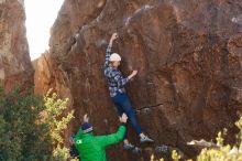 Bouldering in Hueco Tanks on 02/24/2019 with Blue Lizard Climbing and Yoga

Filename: SRM_20190224_1034580.jpg
Aperture: f/4.0
Shutter Speed: 1/500
Body: Canon EOS-1D Mark II
Lens: Canon EF 50mm f/1.8 II