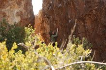 Bouldering in Hueco Tanks on 02/24/2019 with Blue Lizard Climbing and Yoga

Filename: SRM_20190224_1039510.jpg
Aperture: f/4.0
Shutter Speed: 1/640
Body: Canon EOS-1D Mark II
Lens: Canon EF 50mm f/1.8 II