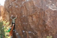 Bouldering in Hueco Tanks on 02/24/2019 with Blue Lizard Climbing and Yoga

Filename: SRM_20190224_1040260.jpg
Aperture: f/4.0
Shutter Speed: 1/320
Body: Canon EOS-1D Mark II
Lens: Canon EF 50mm f/1.8 II