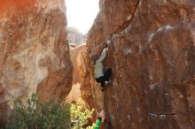 Bouldering in Hueco Tanks on 02/24/2019 with Blue Lizard Climbing and Yoga

Filename: SRM_20190224_1041370.jpg
Aperture: f/4.0
Shutter Speed: 1/500
Body: Canon EOS-1D Mark II
Lens: Canon EF 50mm f/1.8 II