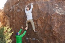 Bouldering in Hueco Tanks on 02/24/2019 with Blue Lizard Climbing and Yoga

Filename: SRM_20190224_1044450.jpg
Aperture: f/4.0
Shutter Speed: 1/500
Body: Canon EOS-1D Mark II
Lens: Canon EF 50mm f/1.8 II