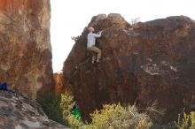 Bouldering in Hueco Tanks on 02/24/2019 with Blue Lizard Climbing and Yoga

Filename: SRM_20190224_1045140.jpg
Aperture: f/4.0
Shutter Speed: 1/1250
Body: Canon EOS-1D Mark II
Lens: Canon EF 50mm f/1.8 II