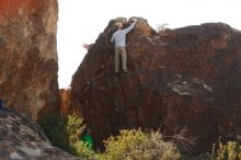 Bouldering in Hueco Tanks on 02/24/2019 with Blue Lizard Climbing and Yoga

Filename: SRM_20190224_1045190.jpg
Aperture: f/4.0
Shutter Speed: 1/1600
Body: Canon EOS-1D Mark II
Lens: Canon EF 50mm f/1.8 II