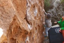 Bouldering in Hueco Tanks on 02/24/2019 with Blue Lizard Climbing and Yoga

Filename: SRM_20190224_1050140.jpg
Aperture: f/4.0
Shutter Speed: 1/250
Body: Canon EOS-1D Mark II
Lens: Canon EF 16-35mm f/2.8 L