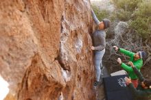 Bouldering in Hueco Tanks on 02/24/2019 with Blue Lizard Climbing and Yoga

Filename: SRM_20190224_1050210.jpg
Aperture: f/4.0
Shutter Speed: 1/250
Body: Canon EOS-1D Mark II
Lens: Canon EF 16-35mm f/2.8 L