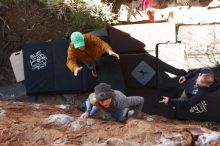 Bouldering in Hueco Tanks on 02/24/2019 with Blue Lizard Climbing and Yoga

Filename: SRM_20190224_1102000.jpg
Aperture: f/5.0
Shutter Speed: 1/200
Body: Canon EOS-1D Mark II
Lens: Canon EF 16-35mm f/2.8 L