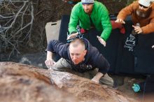 Bouldering in Hueco Tanks on 02/24/2019 with Blue Lizard Climbing and Yoga

Filename: SRM_20190224_1106430.jpg
Aperture: f/4.0
Shutter Speed: 1/250
Body: Canon EOS-1D Mark II
Lens: Canon EF 50mm f/1.8 II