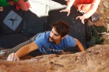 Bouldering in Hueco Tanks on 02/24/2019 with Blue Lizard Climbing and Yoga

Filename: SRM_20190224_1109110.jpg
Aperture: f/4.0
Shutter Speed: 1/320
Body: Canon EOS-1D Mark II
Lens: Canon EF 50mm f/1.8 II