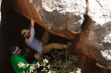 Bouldering in Hueco Tanks on 02/24/2019 with Blue Lizard Climbing and Yoga

Filename: SRM_20190224_1127190.jpg
Aperture: f/5.6
Shutter Speed: 1/250
Body: Canon EOS-1D Mark II
Lens: Canon EF 50mm f/1.8 II