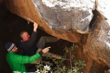 Bouldering in Hueco Tanks on 02/24/2019 with Blue Lizard Climbing and Yoga

Filename: SRM_20190224_1135110.jpg
Aperture: f/4.0
Shutter Speed: 1/400
Body: Canon EOS-1D Mark II
Lens: Canon EF 50mm f/1.8 II