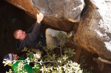 Bouldering in Hueco Tanks on 02/24/2019 with Blue Lizard Climbing and Yoga

Filename: SRM_20190224_1135260.jpg
Aperture: f/4.0
Shutter Speed: 1/400
Body: Canon EOS-1D Mark II
Lens: Canon EF 50mm f/1.8 II