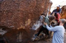 Bouldering in Hueco Tanks on 02/24/2019 with Blue Lizard Climbing and Yoga

Filename: SRM_20190224_1213180.jpg
Aperture: f/5.6
Shutter Speed: 1/250
Body: Canon EOS-1D Mark II
Lens: Canon EF 16-35mm f/2.8 L