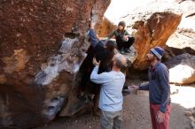 Bouldering in Hueco Tanks on 02/24/2019 with Blue Lizard Climbing and Yoga

Filename: SRM_20190224_1215360.jpg
Aperture: f/4.0
Shutter Speed: 1/1000
Body: Canon EOS-1D Mark II
Lens: Canon EF 16-35mm f/2.8 L