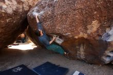 Bouldering in Hueco Tanks on 02/24/2019 with Blue Lizard Climbing and Yoga

Filename: SRM_20190224_1216470.jpg
Aperture: f/5.6
Shutter Speed: 1/320
Body: Canon EOS-1D Mark II
Lens: Canon EF 16-35mm f/2.8 L