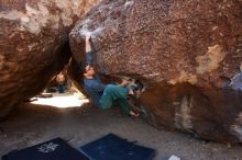 Bouldering in Hueco Tanks on 02/24/2019 with Blue Lizard Climbing and Yoga

Filename: SRM_20190224_1216480.jpg
Aperture: f/5.6
Shutter Speed: 1/320
Body: Canon EOS-1D Mark II
Lens: Canon EF 16-35mm f/2.8 L