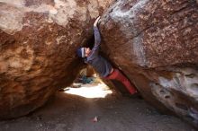 Bouldering in Hueco Tanks on 02/24/2019 with Blue Lizard Climbing and Yoga

Filename: SRM_20190224_1219490.jpg
Aperture: f/5.6
Shutter Speed: 1/320
Body: Canon EOS-1D Mark II
Lens: Canon EF 16-35mm f/2.8 L