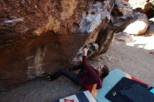Bouldering in Hueco Tanks on 02/24/2019 with Blue Lizard Climbing and Yoga

Filename: SRM_20190224_1220180.jpg
Aperture: f/5.6
Shutter Speed: 1/400
Body: Canon EOS-1D Mark II
Lens: Canon EF 16-35mm f/2.8 L