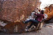 Bouldering in Hueco Tanks on 02/24/2019 with Blue Lizard Climbing and Yoga

Filename: SRM_20190224_1220530.jpg
Aperture: f/5.6
Shutter Speed: 1/320
Body: Canon EOS-1D Mark II
Lens: Canon EF 16-35mm f/2.8 L
