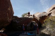Bouldering in Hueco Tanks on 02/24/2019 with Blue Lizard Climbing and Yoga

Filename: SRM_20190224_1221360.jpg
Aperture: f/5.6
Shutter Speed: 1/500
Body: Canon EOS-1D Mark II
Lens: Canon EF 16-35mm f/2.8 L